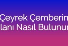 Çeyrek Çemberin Alanı Nasıl Bulunur?
